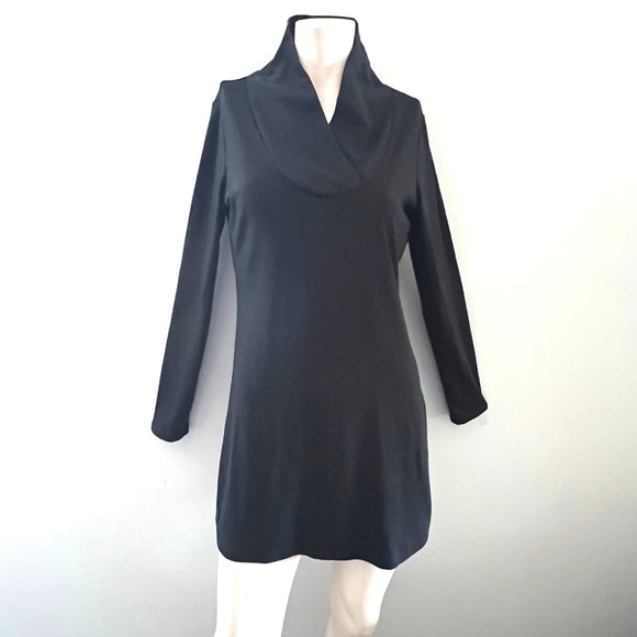 Lole Black Tunic Dress Stretch‎ Eco Friendly Athleisure Casual Light Minimalist - Picture 1 of 10